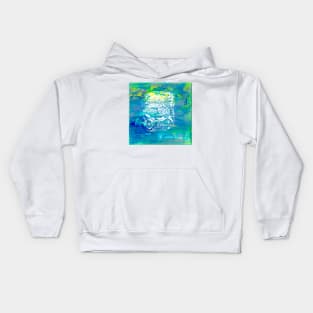 Fish Stamp on Abstract Background Kids Hoodie